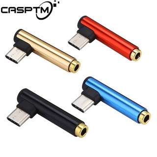 Type-C To 3.5mm Earphone Jack Aluminum Alloy Elbow Audio Adapter Audio Cable Headphone commutator