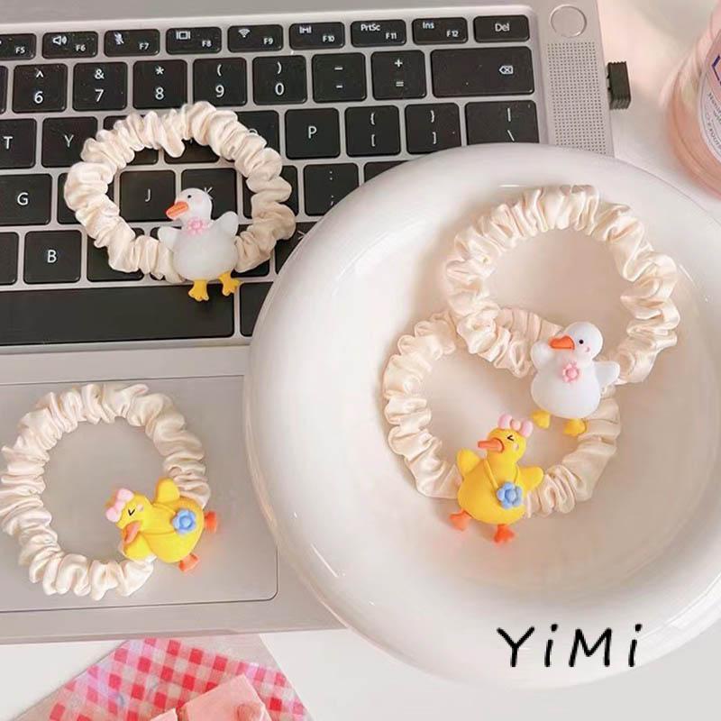 Dây Cột Tóc Bb Hình Chú Vịt Vàng Dễ Thương Xinh Xắn Cho Bé Gái