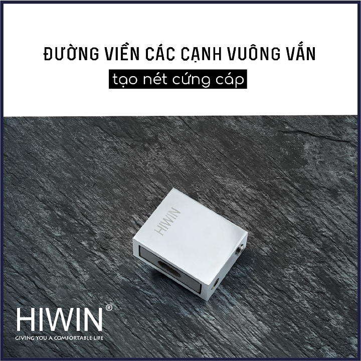 Bát tường phòng tắm kính dùng cho ống 10x30mm inox 304 mặt gương HIWIN SB-610F