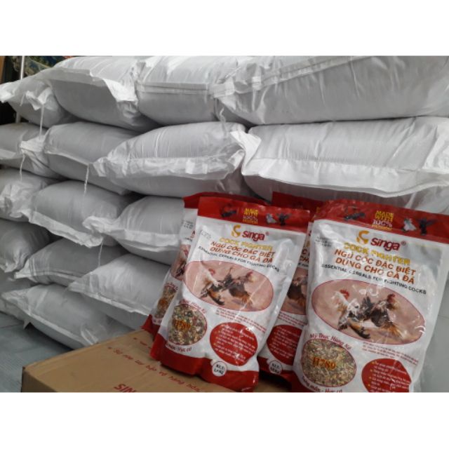 Ngũ cốc sâu gói 1,5kg công ty Singa. Ngũ cốc gà đá