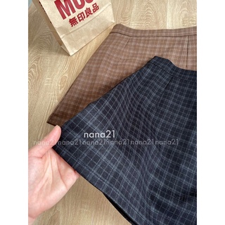 Chân váy ngắn kẻ ô Q180