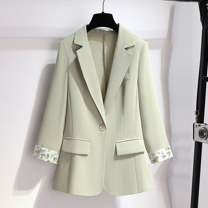 Bộ Áo Khoác Blazer + Đầm Hoa Dáng Rộng Thời Trang Xuân Hè 2022