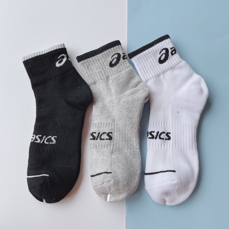 Tất thể thao -nam cổ ngắn Asics Vớ nam cổ ngắn chất cotton thấm hút mồ hôi chống hôi chân TK57