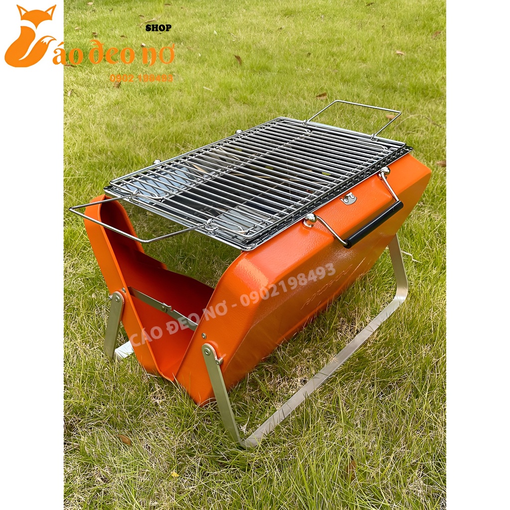 Vali Bếp Nướng Thông Minh Gấp Gọn, Bếp Nướng Dã Ngoại Camping - Cáo Đeo Nơ
