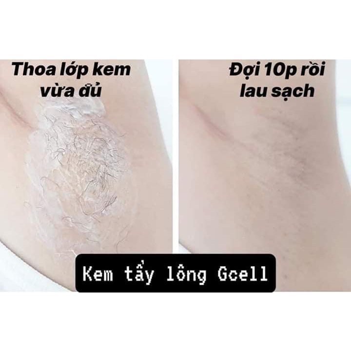 Kem tẩy lông GCELL CICA Removal Cream Hàn Quốc tẩy lông vùng kín bikini vùng nách, chân tay,  bụng, ngực