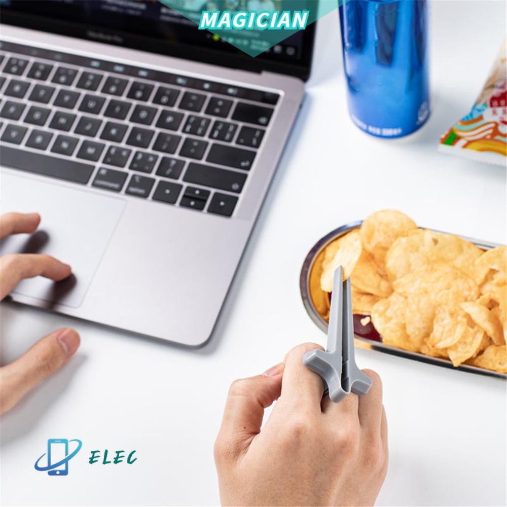 Magic Phụ Kiện Kẹp Ngón Tay Chống Bẩn Cho Điện Thoại Chơi Game Lười Biếng Sáng Tạo Nhiều Màu Sắc