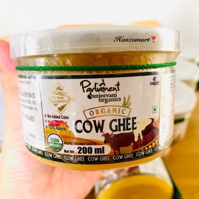 Bơ GHEE organic hữu cơ 200ml [Parliament]
