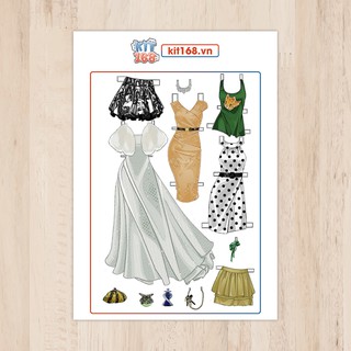 Đồ chơi cắt thủ công Búp bê giấy Set BBG 0039