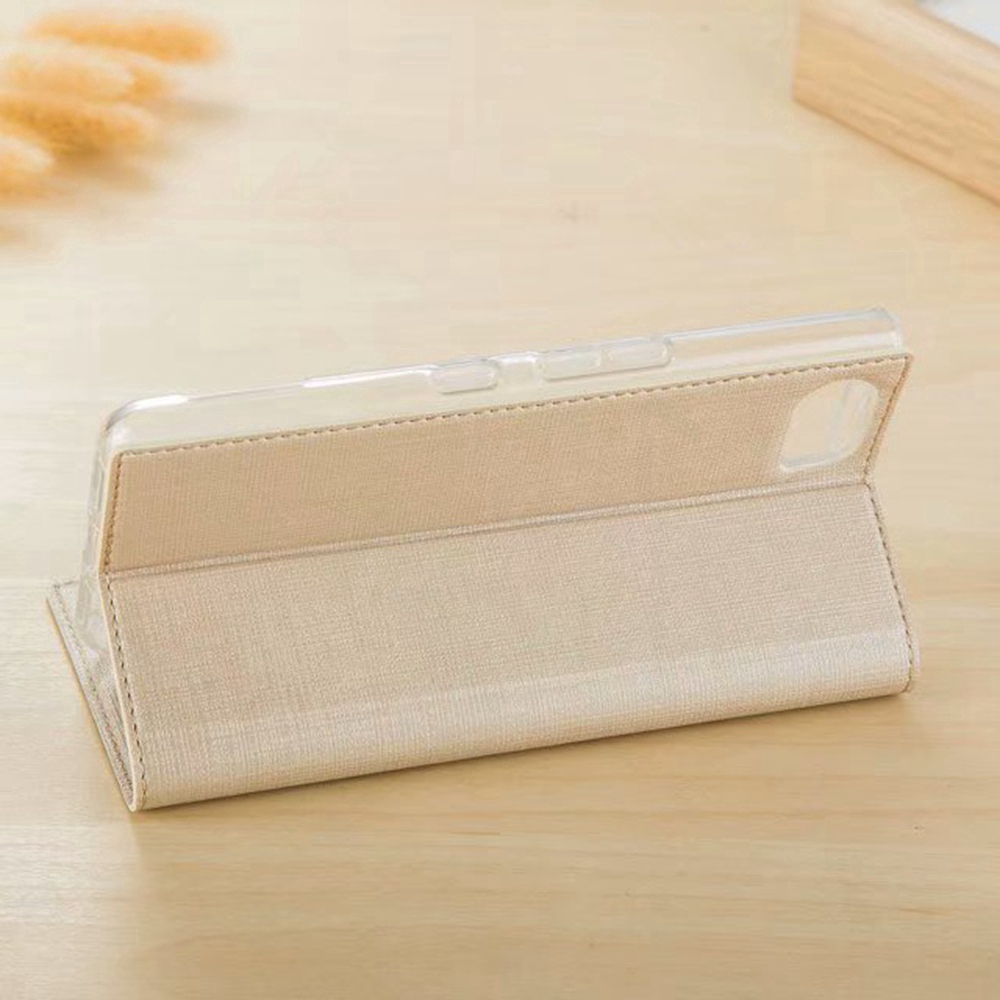 Bao da điện thoại PU nắp gập từ tính thời trang có ngăn đựng thẻ cho BlackBerry KeyOne