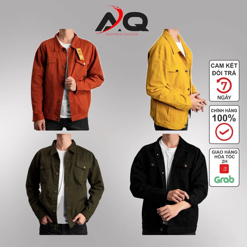 Áo Khoác kaki jean Nam Nữ❤️Áo khoác mùa đông nhiều màu unisex