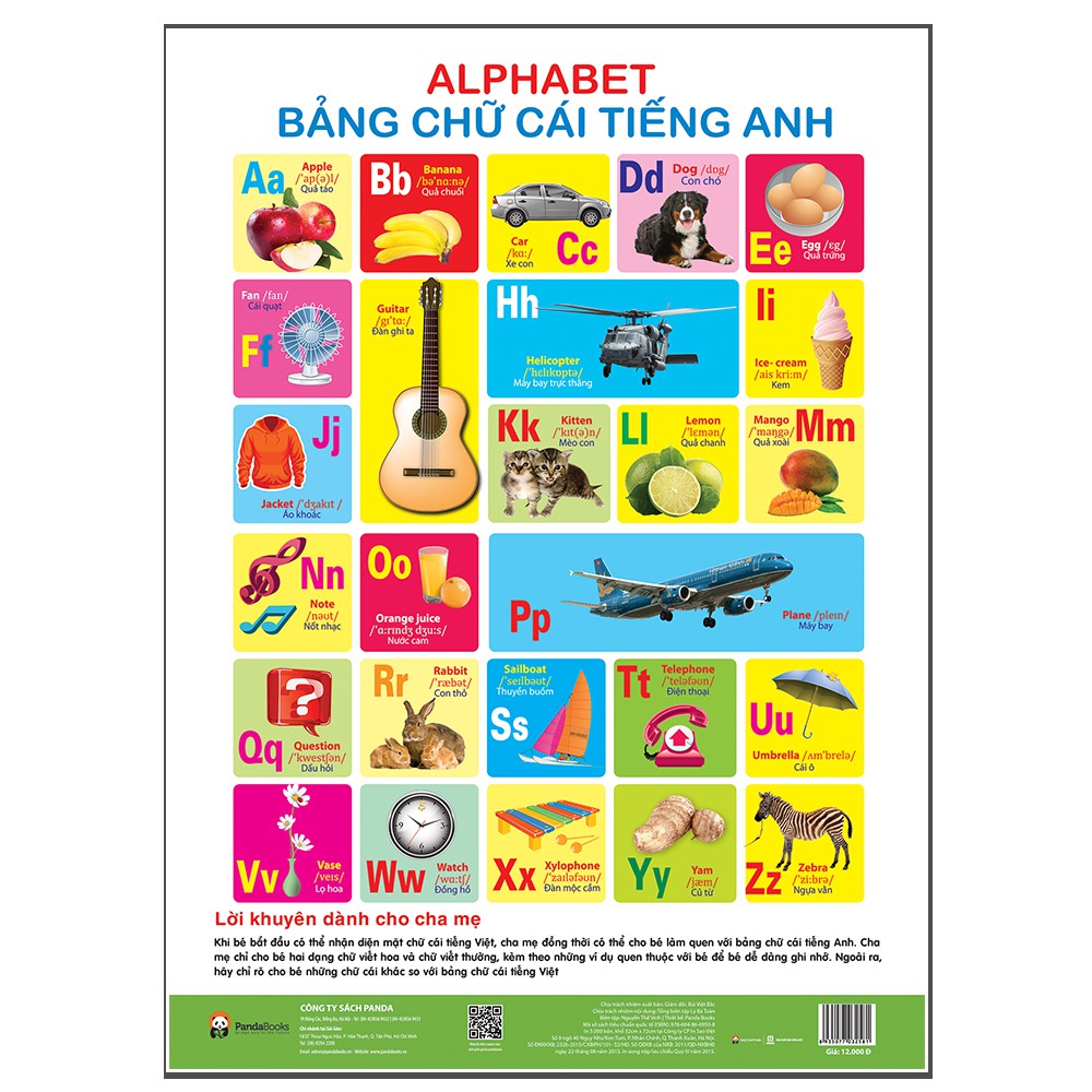 Poster – Bảng Chữ Cái Tiếng Anh