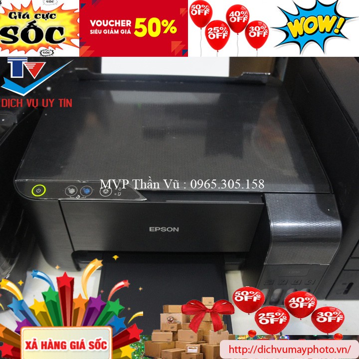 Máy in phun màu cũ Epson L1110 hàng like new có bảo hành