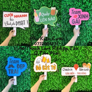 Combo 10 cái hashtag đám cưới ( khách chọn mẫu )