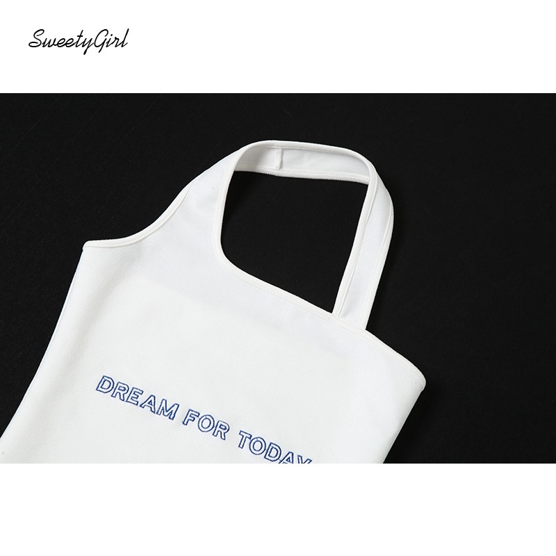 Đầm mini hở lưng dáng ôm thêu chữ thời trang quyến rũ cho nữ