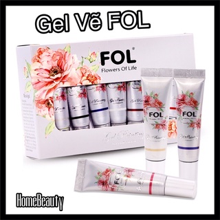 Gel Vẽ Fol ( dùng vẽ cọ bản gel ,cọ hoa văn Gel )tuýp