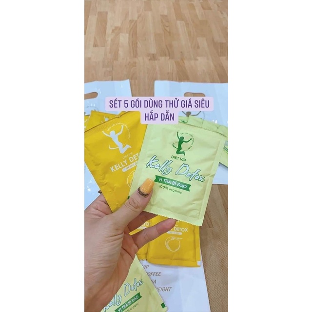 SET 5 GÓI TRÀ ĐÀO KELLYDETOX