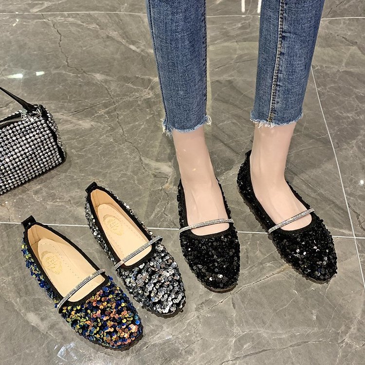 Giày búp bê đế thấp mũi vuông sành điệu dành cho nữ