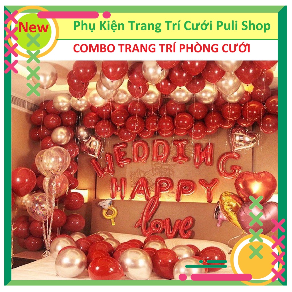 SET BONG BÓNG TRANG TRÍ PHÒNG CƯỚI - PHÒNG TÂN HÔN