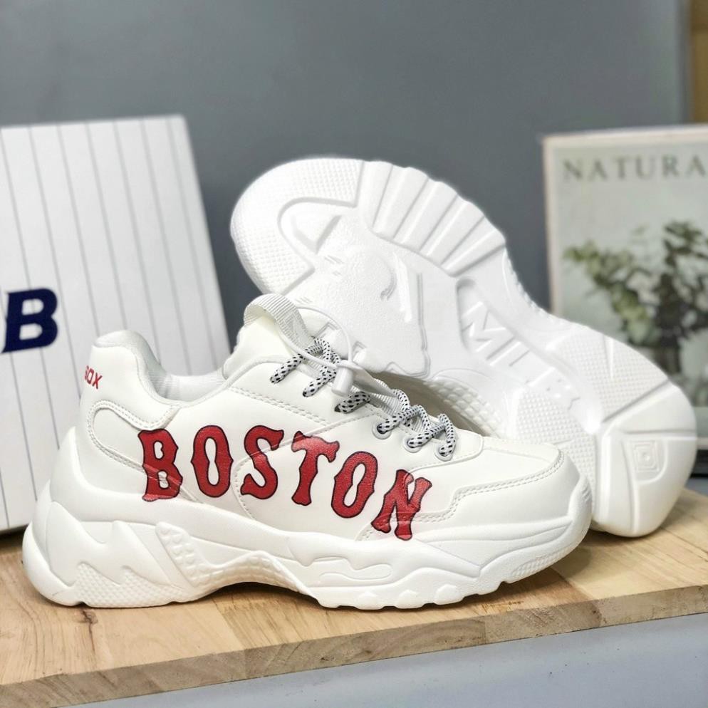 Giày Thể Thao Tăng chiều cao Nam Nữ 𝑴𝑳𝑩 Boston màu trắng , NY đen, NY vàng , NY đế nâu