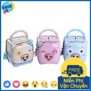 Đồ Chơi Két Sắt, Két Sắt Mini, Ống Heo Tiết Kiệm Mini Cho Bé Có Khóa Đáng Yêu, Món Quà Ý Nghĩa Mẹ Dành Cho Bé