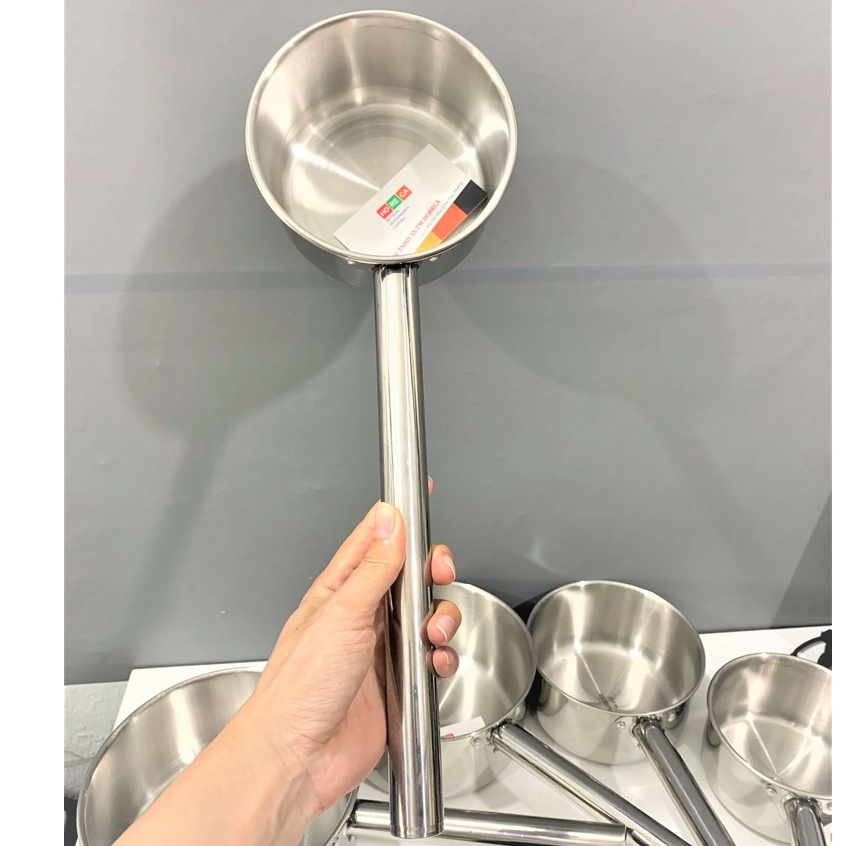 Gáo múc nước lèo [inox 304] nhiều size, ca múc nước lẩu, inox dày sáng bóng
