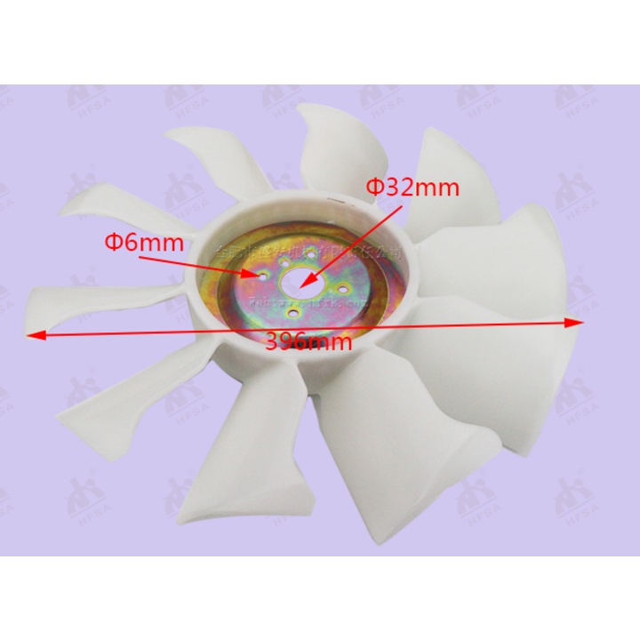 CÁNH QUẠT ĐỘNG CƠ K15/K21/K25 XE NÂNG NISSAN 21060-FU40A- FAN BLADE ENGINE K15/K21/K25 NISSAN FORKLIFT