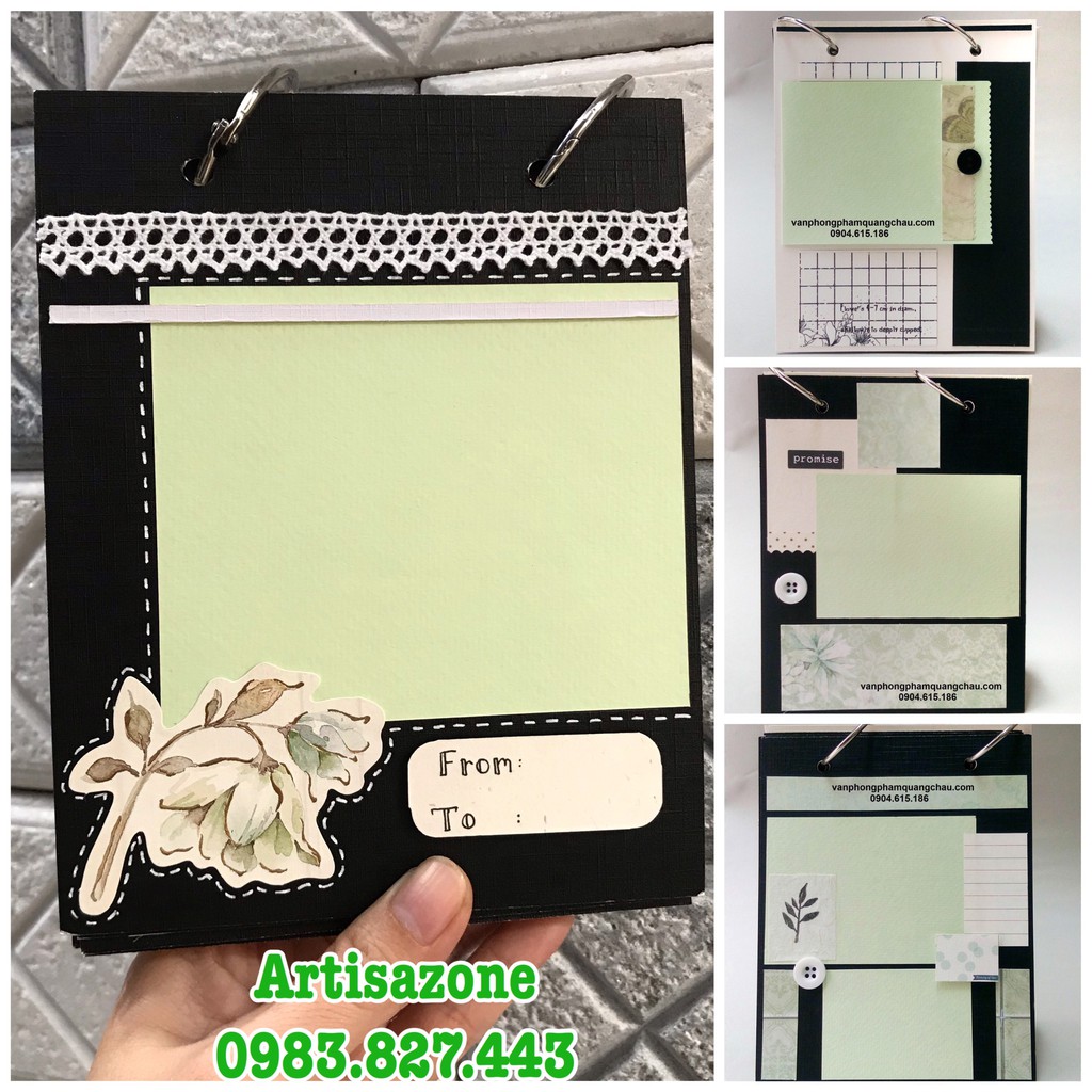 Album ảnh dán mini - Scrapbook handmade (Đọc kỹ mô tả từng sản phẩm)