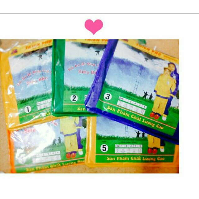 Áo mưa bộ trẻ em