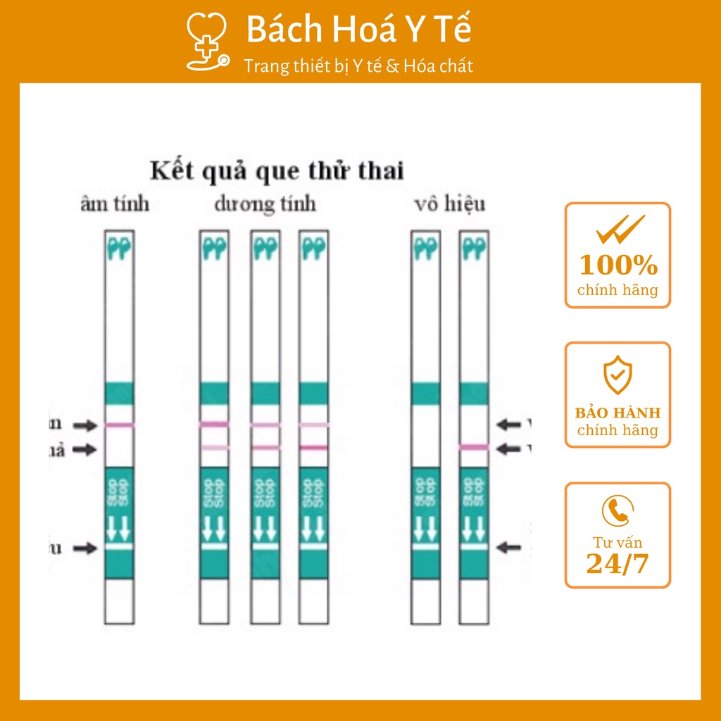 Que test thử thai TRUELINE 3mm sản xuất theo công nghệ Mỹ cho kết quả ngay sau 3 phút.