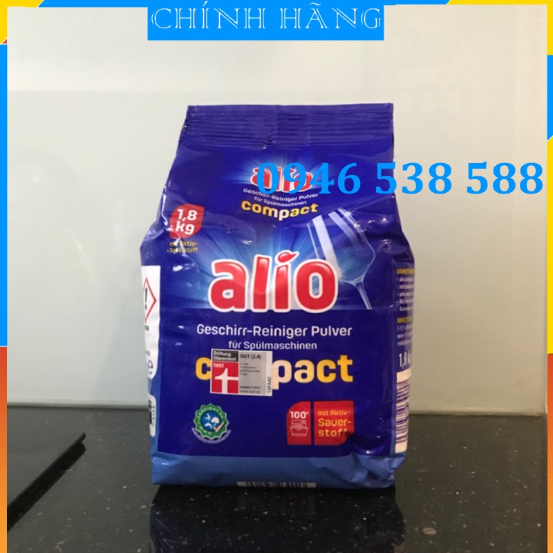 Bột rửa bát Alio gói 1,8kg NEW 2023 - tiết kiệm + sạch + mùi thơm nhẹ
