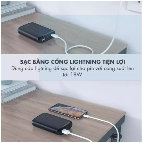 Pin Sạc Dự Phòng 10000mAh AUKEY PB-Y22, chính hãng AUKEY VIETNAM, hàng mới 100%, Bảo hành 1 đổi 1 trong 24 tháng