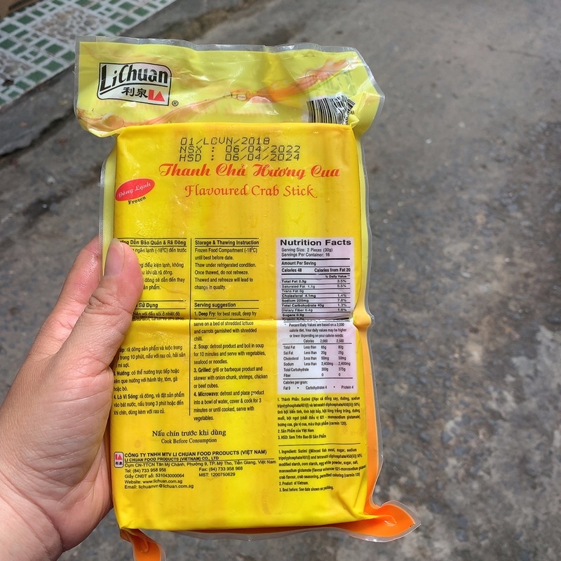 Thanh cua Lichuan 500gr (giao tphcm)