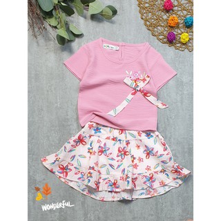 (SIZE 1-12)(10-32kg) SET ÁO + VÁY BÉ GÁI KƯNG HẾT NẤC