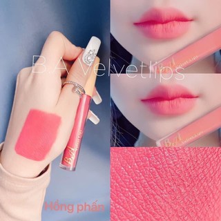 Son kem lì nắp vàng cao cấp b.a màu hồng phấn