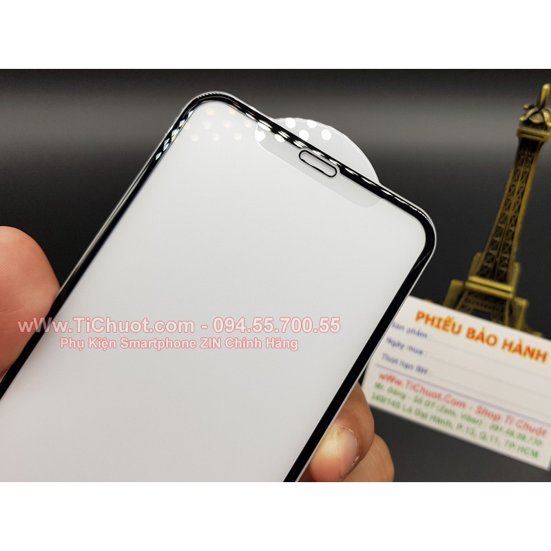 [Siêu Cứng] Kính CL Nhám Chống Vân Tay iPhone 11 Pro/ X/ XS Cường lực Tốt FULL Màn Viền Kính Bóng