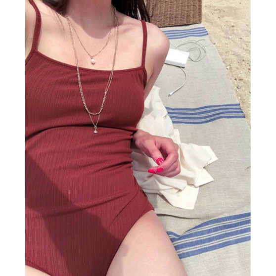 [Mã WAMT1505 giảm 10K đơn 0K] (Đủ size- Video) Bikini liền thân QC cao cấp đỏ đô hở lưng cực đẹp | BigBuy360 - bigbuy360.vn