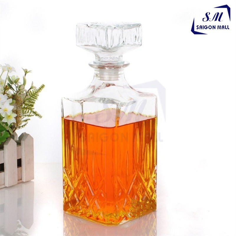 BR04-Bình Đựng Ngâm Sâm Thuỷ Tinh 750ml
