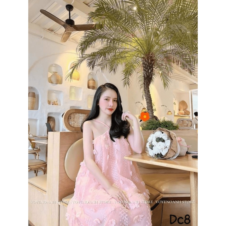 ĐẦM SUÔNG NỮ CỔ YẾM GIẤU BỤNG SIU HOT