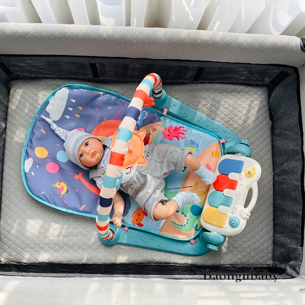 |Hàng chính hãng UMOO| Thảm nhạc cho bé, trẻ sơ sinh nằm chơi, vận động Baby Gym Mat