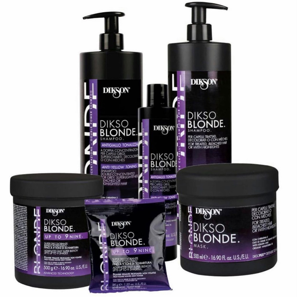 Dầu gội tím khử ánh vàng DIKSON ANTI - YELLOW TONNING Dikso Blonde Shampoo 1000ml