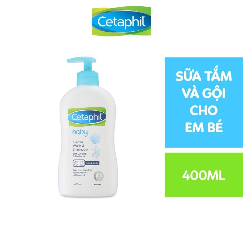 SỮA TẮM GỘI TOÀN THÂN CETAPHIL BABY 400ML