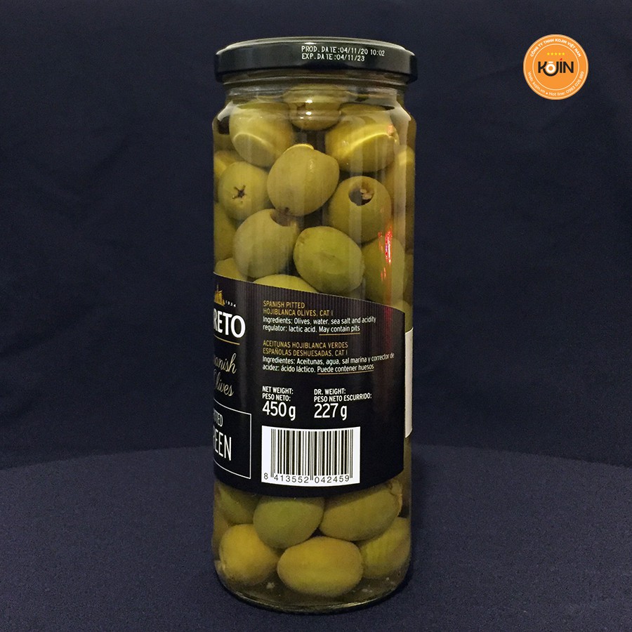 Trái Olive Xanh Tách Hạt Comaro 450g - NK Tây Ban Nha