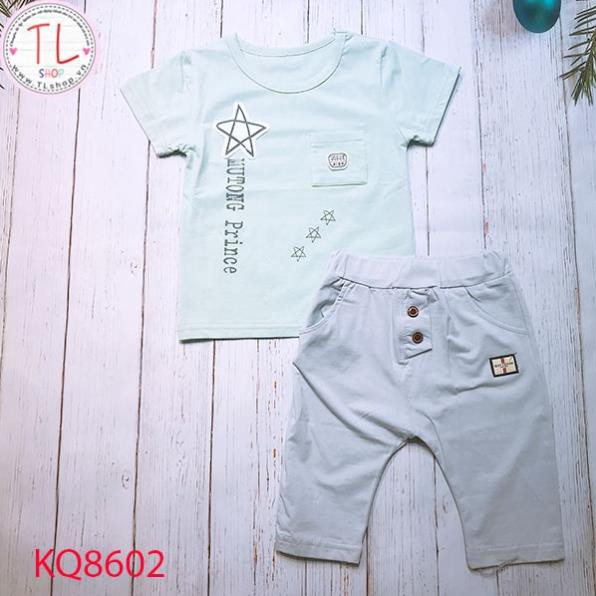 Thời trang trẻ em - Bộ quần áo ngắn tay hình ngôi sao cho bé - bộ bé trai - bộ bé gái