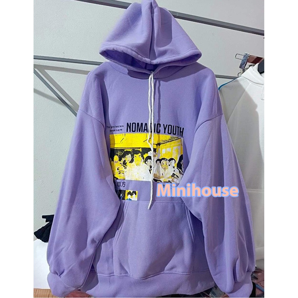 Áo hoodie unisex nam nữ ZAMAC hình lớp học NOMADIC YOUTH ZAK11