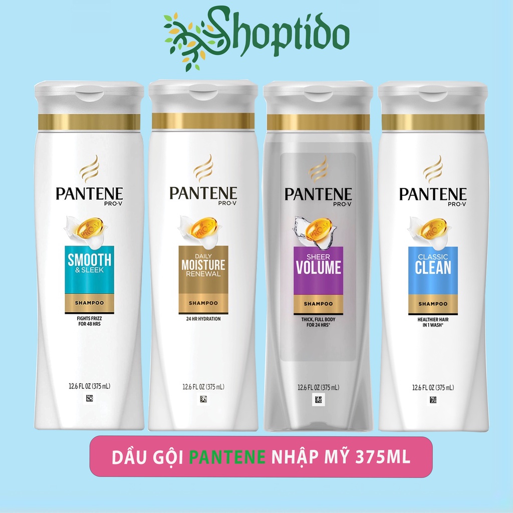 Dầu gội Pantene nhiều mùi hương nhập Mỹ 375ml NPP shoptìdo