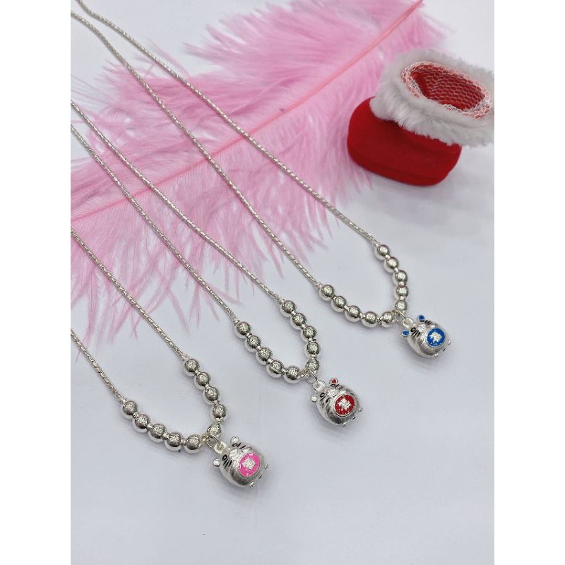 🎀Vòng cổ bạc thật 100%, mặt dây hình chuột, kitty dành cho cả người lớn và trẻ nhỏ( giá rẻ)