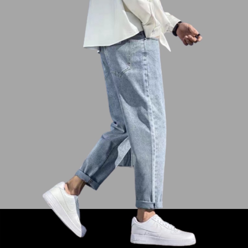 Quần bò, Jean Baggy nam TR01 ống Suông, rộng style hàn quốc 2022-Trend Clothing!