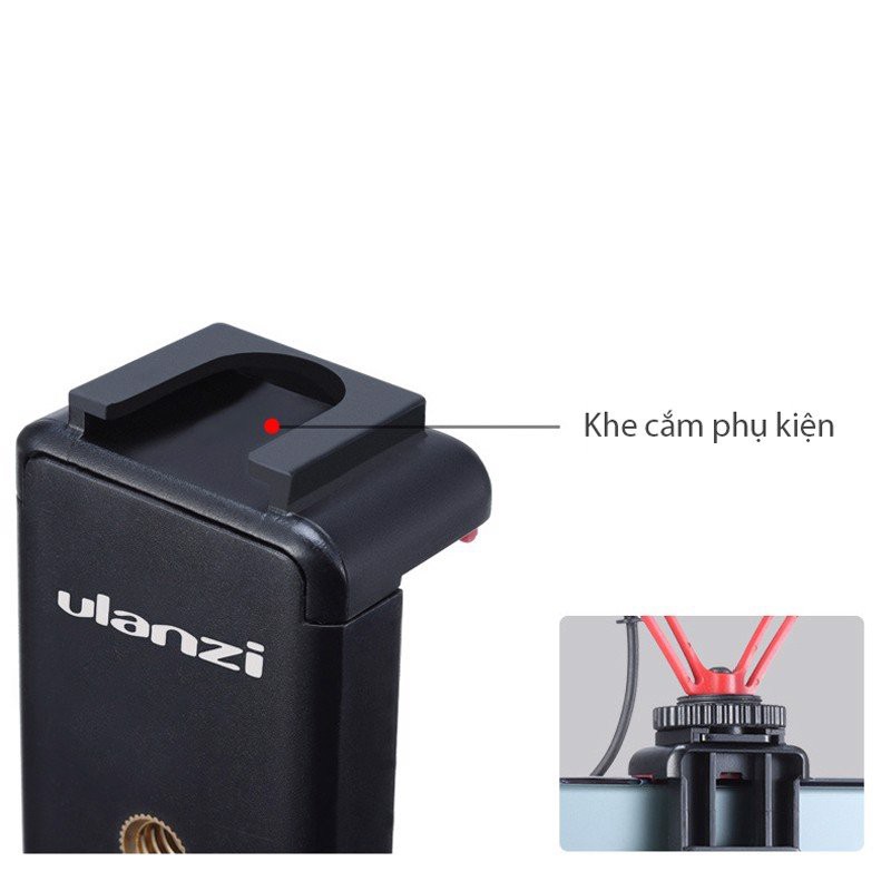 Gá Kẹp Điện Thoại Nhựa ABS Siêu Bền, Gắn Được Phụ Kiện Như Micro, Đèn Led Ulanzi ST-07 / ST-19- Hàng Chính Hãng
