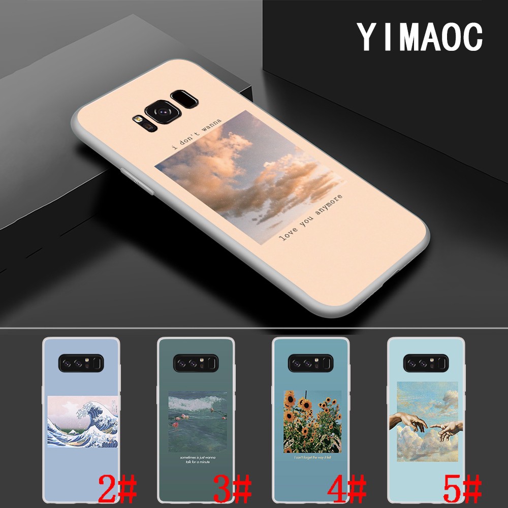 Ốp Điện Thoại Tpu Mềm Trong Suốt Hình Lời Bài Hát Cho Samsung S7 Edge S8 S9 S10 Plus S10e 61c