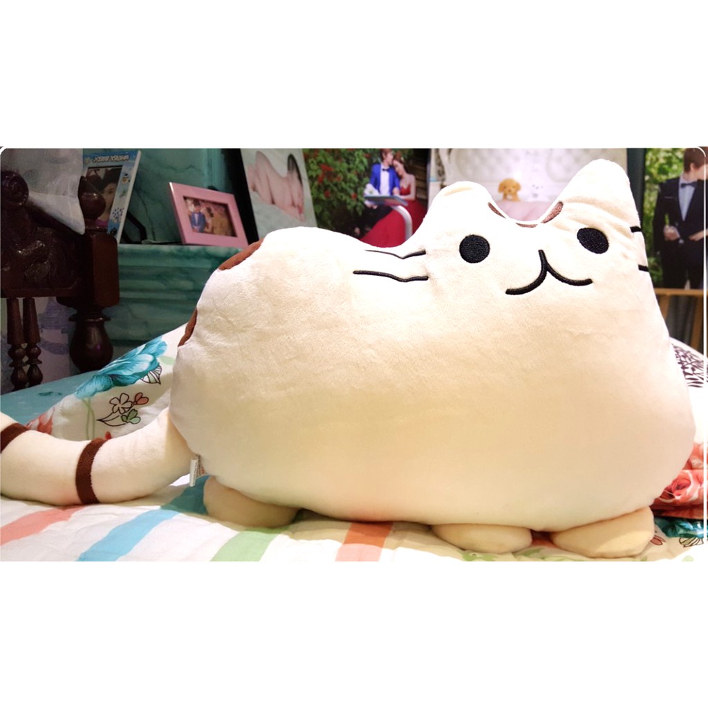 Gấu Bông Hình Chú Mèo Pusheen Dễ Thương TRẮNG / VÀNG / HỒNG/ ĐEN/ XÁM